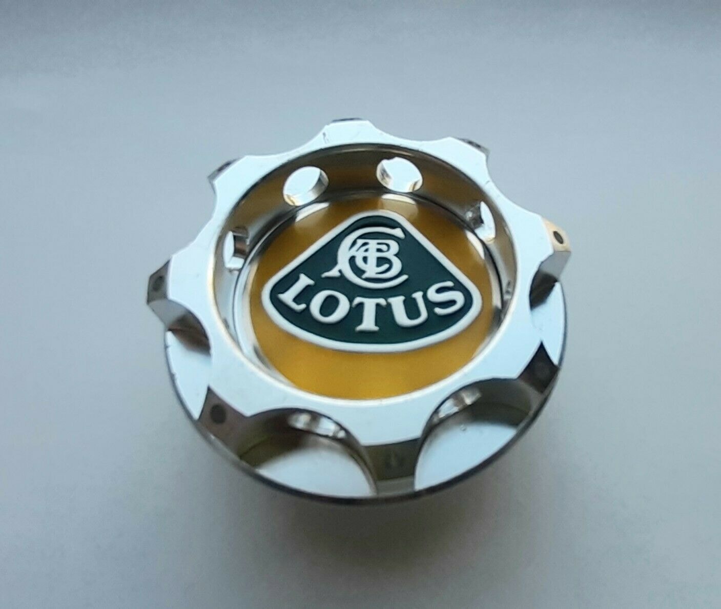Silver aluminum oil cap for lotus Elise Exige Evora